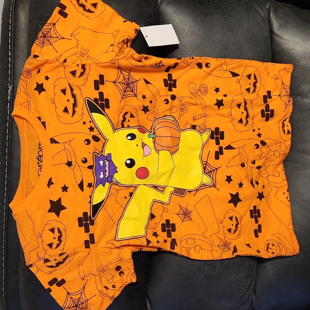 Pokemon Pikachu Halloween Pumpkin Tee